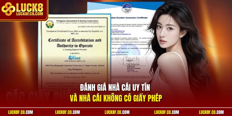 Đánh giá nhà cái uy tín và nhà cái không có giấy phép
